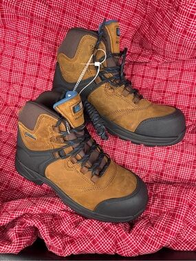 Kodiak Brown and Black Lace-Up Women's Work Boots
